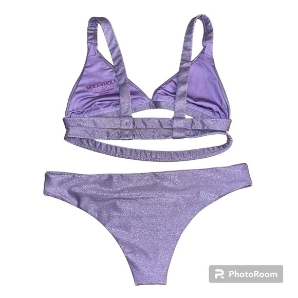 MOLA MOLA Beachwear Metallic Strappy Bikini Set - Picture 2 of 4